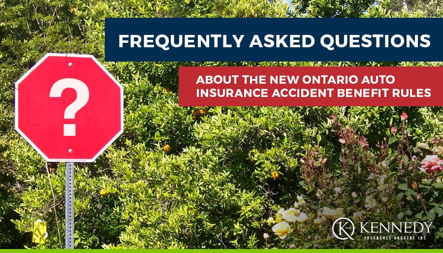 FAQs About the New Ontario Auto Insurance Accident Benefit Rules